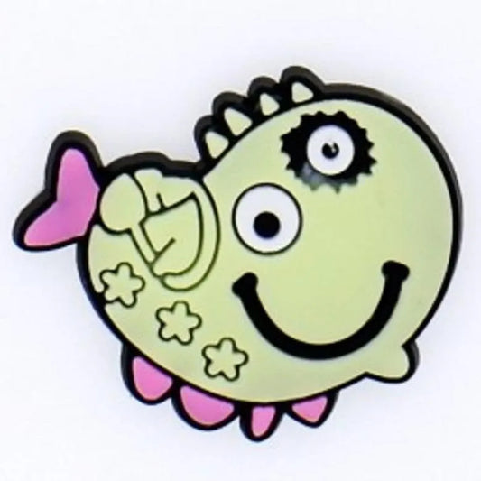Green Fish Shoe Charm