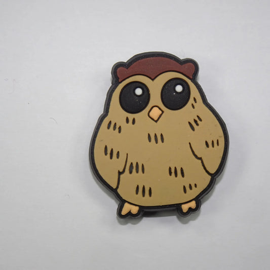 Brown Owl Shoe Charm