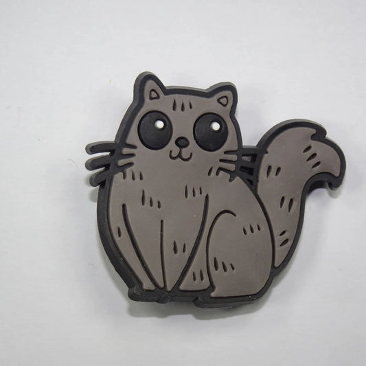 Brown Cat Shoe Charm