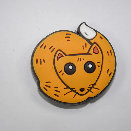 Curley Cat Shoe Charm