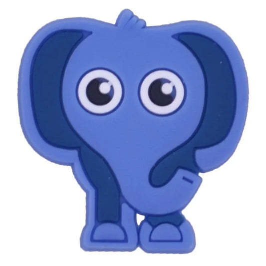 Blue Elephant Shoe Charm