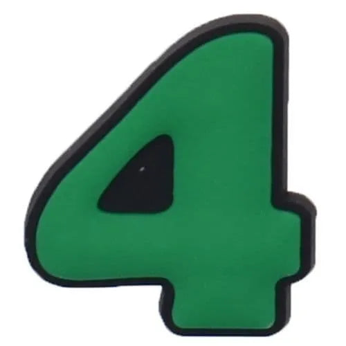 Shoe charm -NUMBERS, Comic Sans typestyle