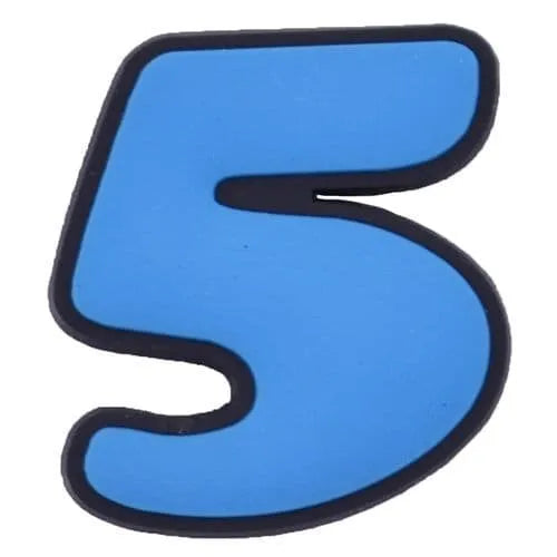 Shoe charm -NUMBERS, Comic Sans typestyle