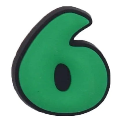 Shoe charm -NUMBERS, Comic Sans typestyle