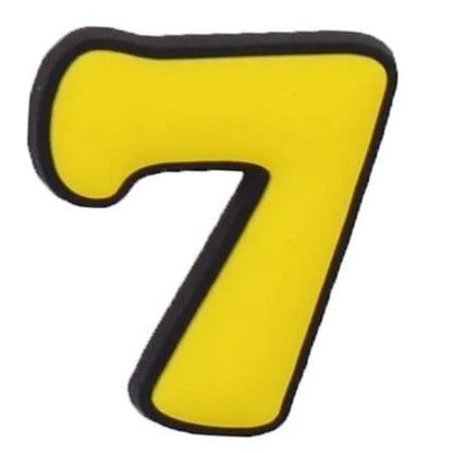 Shoe charm -NUMBERS, Comic Sans typestyle