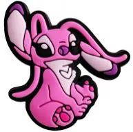 Angel Sitting Stitch Hot Pink Shoe Charm