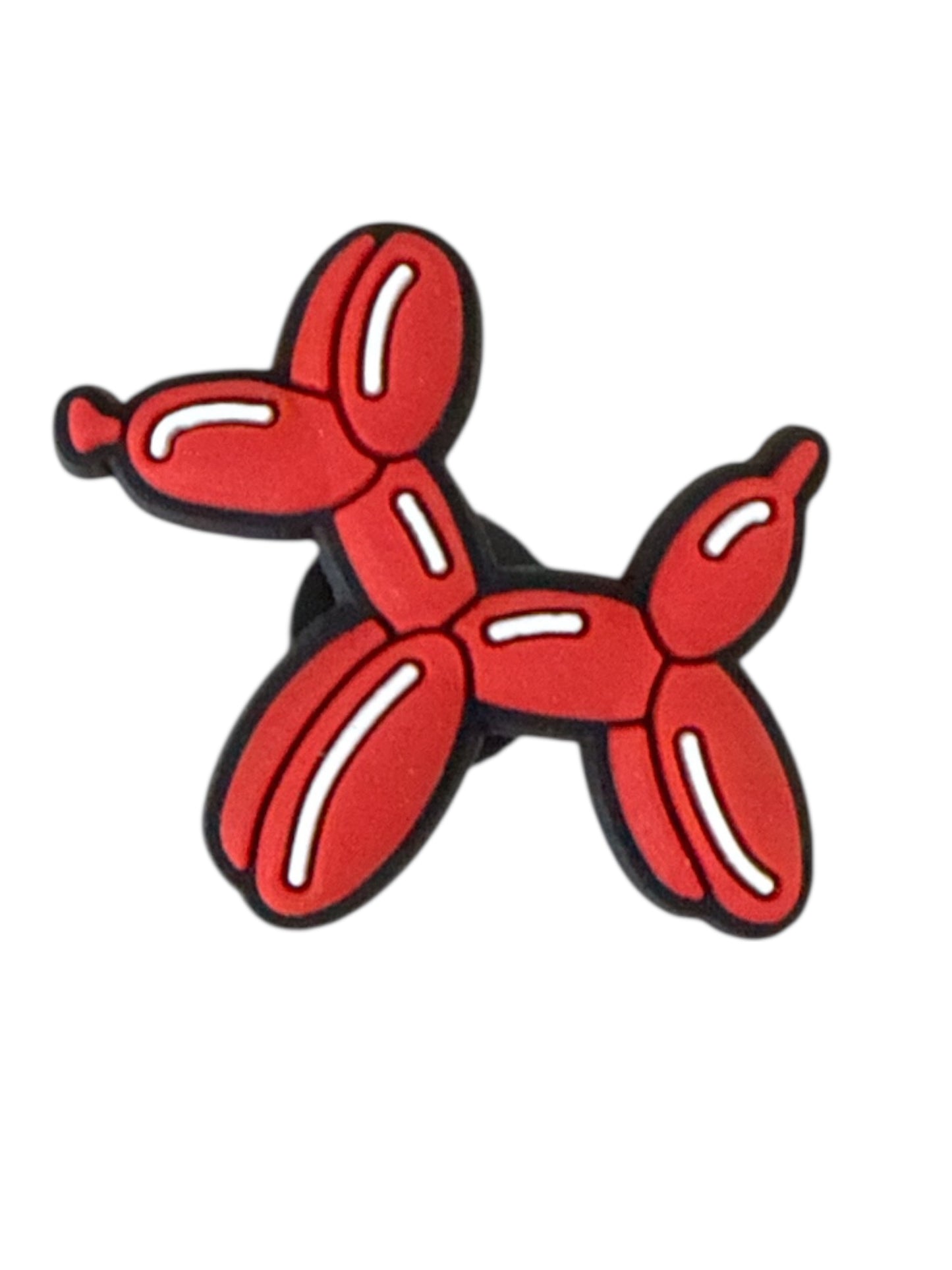 Red Balloon Dog Shoe Charm