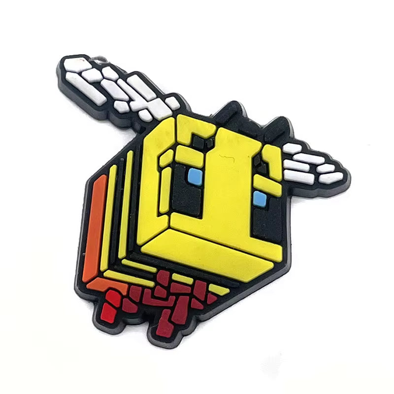 Minecraft Bumble Bee Shoe Charm