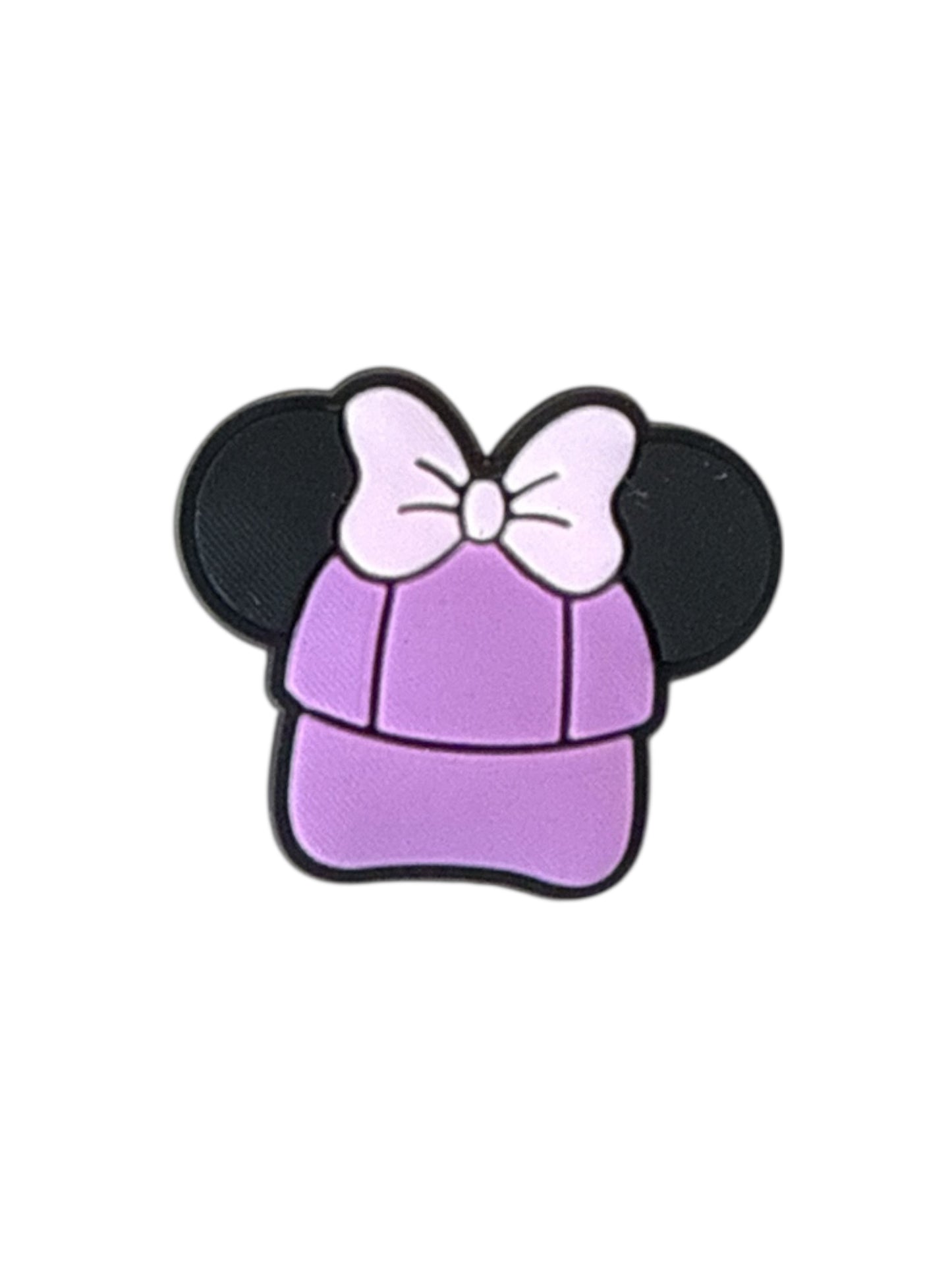 Minnie Mouse Cap Lilac Bow Shoe Charm