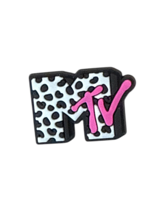 Cow Print MTV Logo Shoe Charm