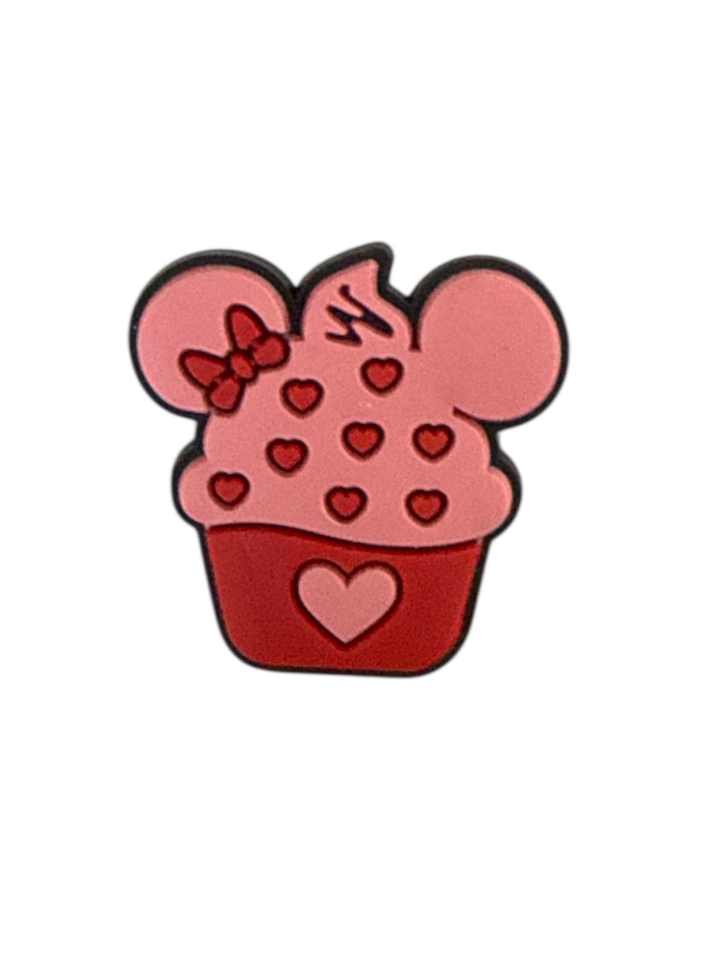 Disney Pink Minnie Cupcake Shoe Charm