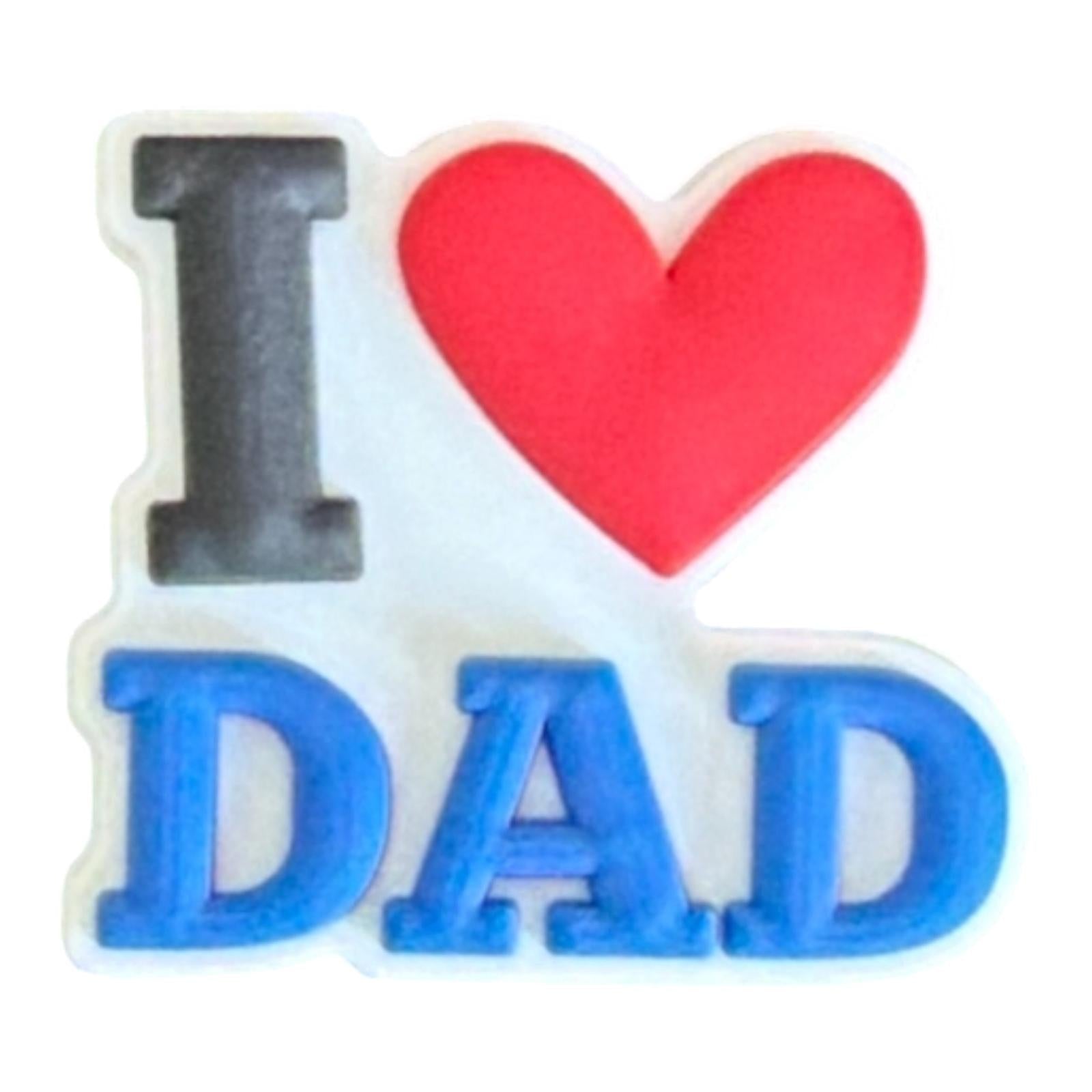 i love dad heart shoe charm fathers day gift novelty clog charm uk