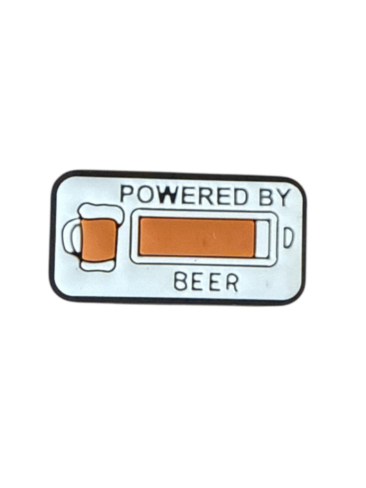 Powered by Beer Shoe Charm