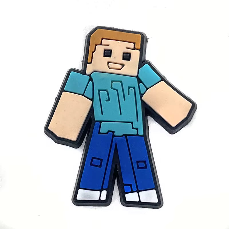 Minecraft Steve Standing Shoe Charm