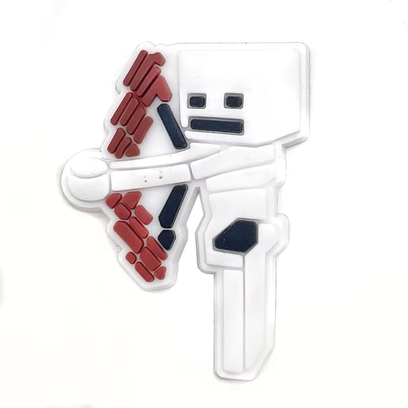 Minecraft Skeleton Shoe Charm