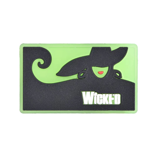 Green witch portrait shoe charm for Crocs inspired by the Wicked Witch of the West Wizard of Oz — clog charm UK