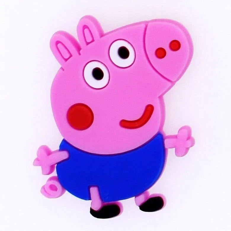 Pip George Smiling George Pig smiling shoe charm BC – The Shoe Charm Shop