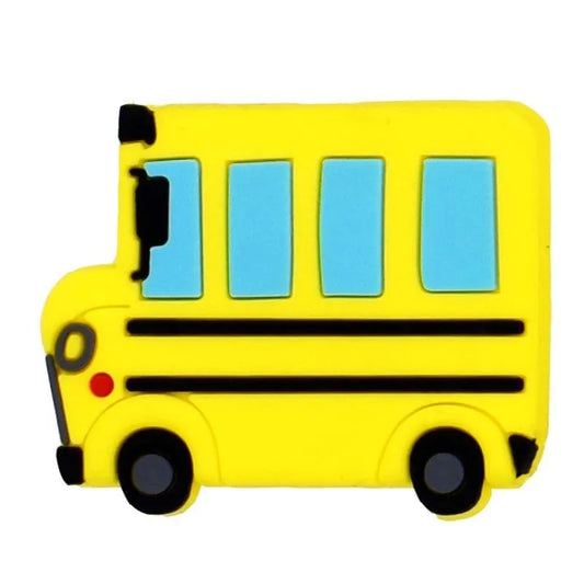 Yellow school bus shoe charm BC