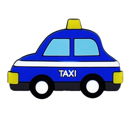 Blue taxi shoe charm BC