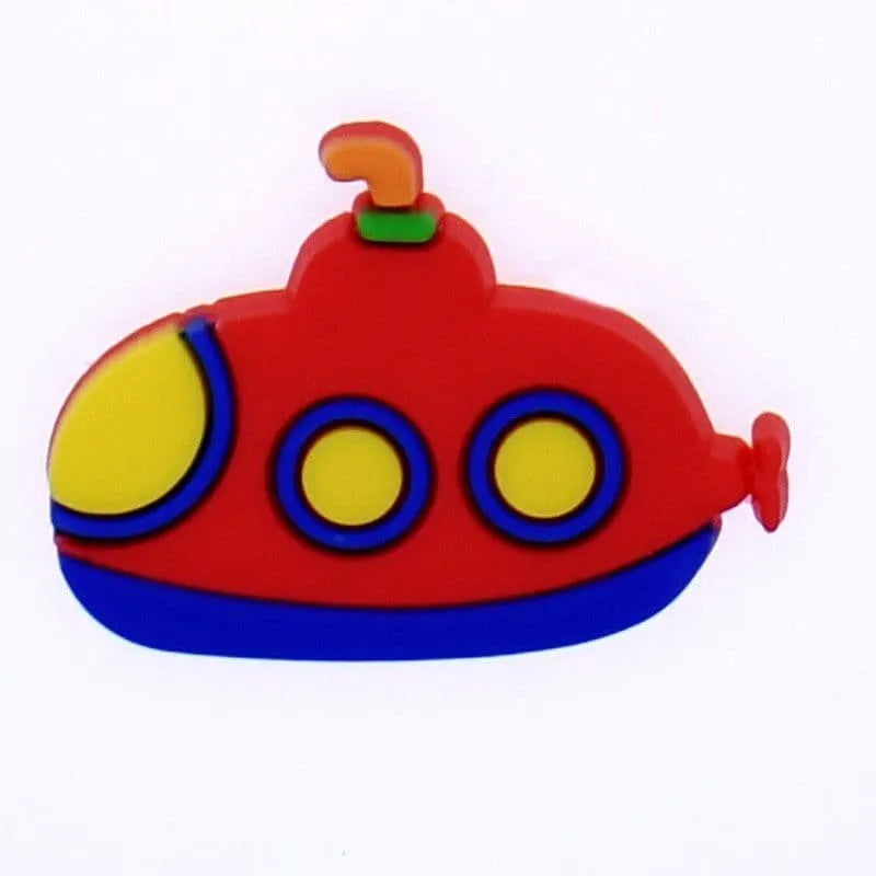 Red submarine shoe charm BC