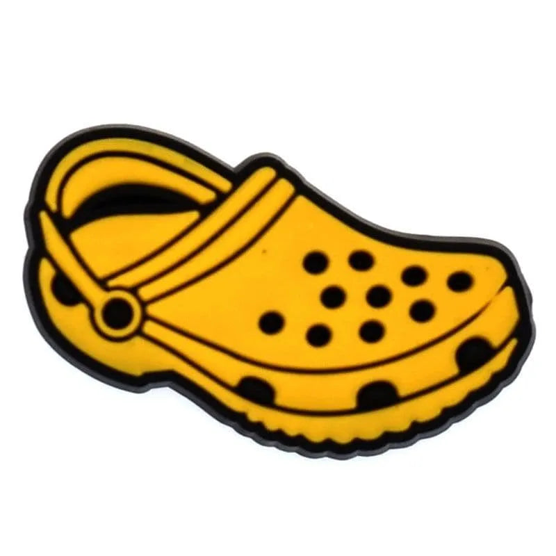 Croc shoe yellow shoe charm BC