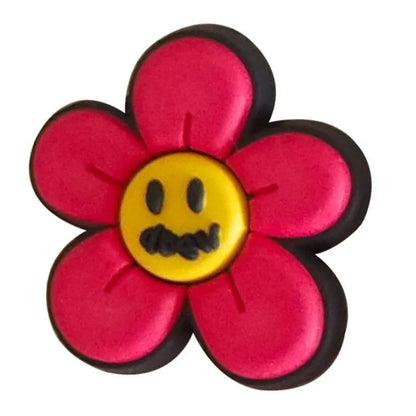 Red petal flower Drew House shoe charm BC