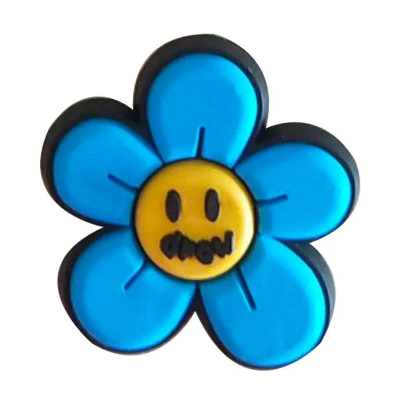 Blue petal flower Drew House shoe charm BC