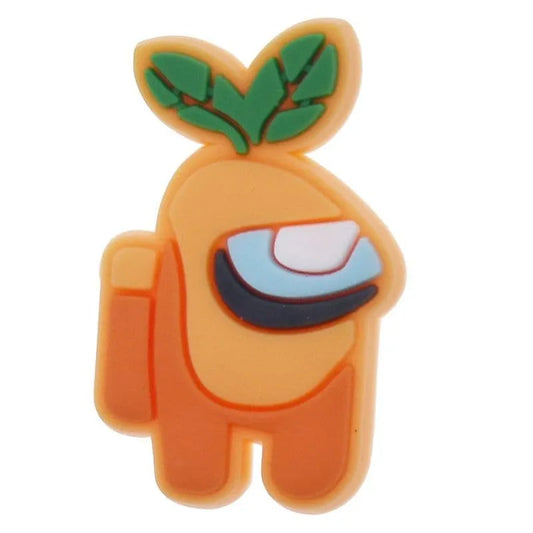 Leaf Hat Crewmate Orange Among Us shoe charm BC