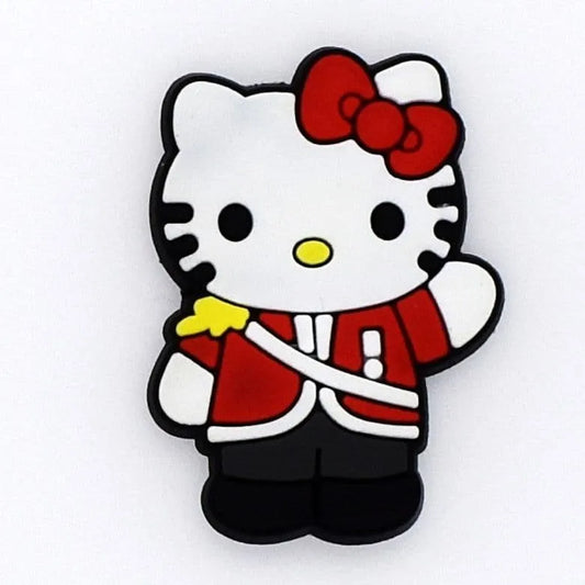 Miss Kitty - Attention wave with red ribbon shoe charm BC