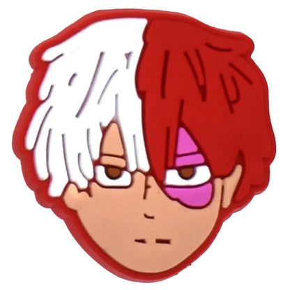 Red & white hair boy shoe charm BC
