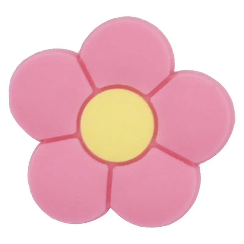 Shoe charm - Pink/red 5 petals BC