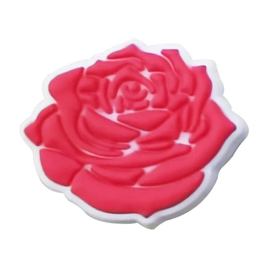 Flower - Red Rose of England shoe charm BC