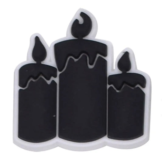 Black candles shoe charm BC