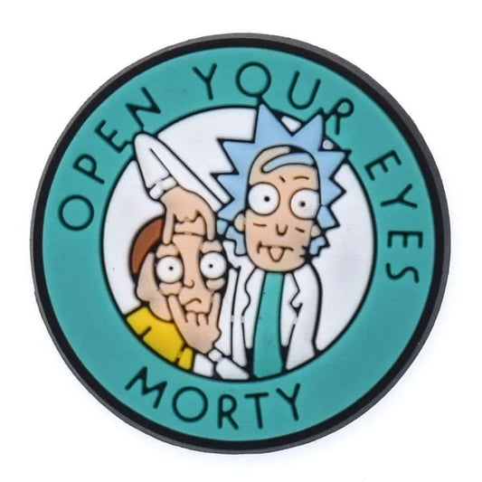 Rick & Morty badge shoe charm BC