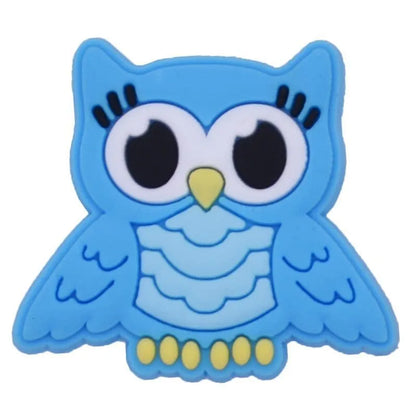 Owl big eyes Blue shoe charm BC