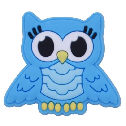 Owl big eyes Blue shoe charm BC