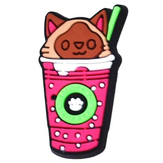 Catpuccino coffee chocolate shoe charm BC