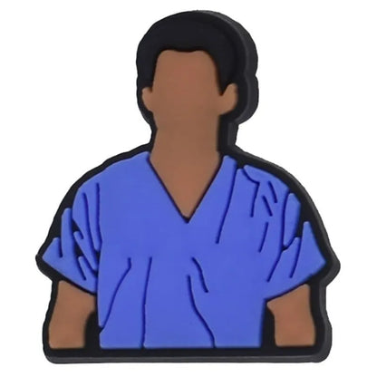 Grey's anatomy faceless doctor shoe charm BC