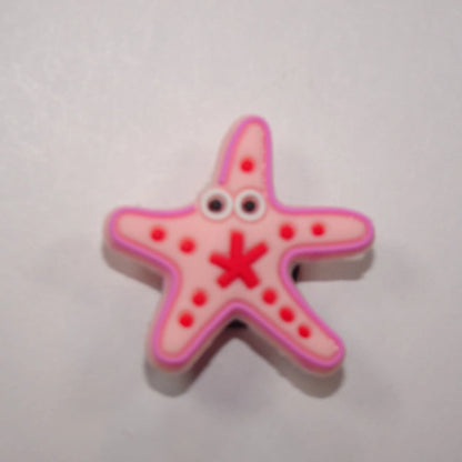 Starfish pink/pink shoe charm BC