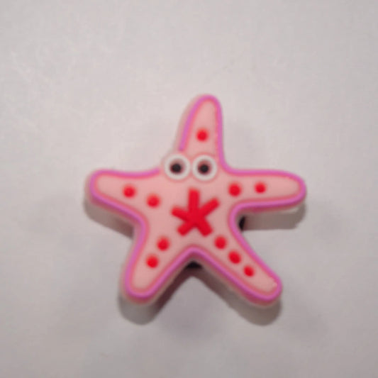 Starfish pink/pink shoe charm BC