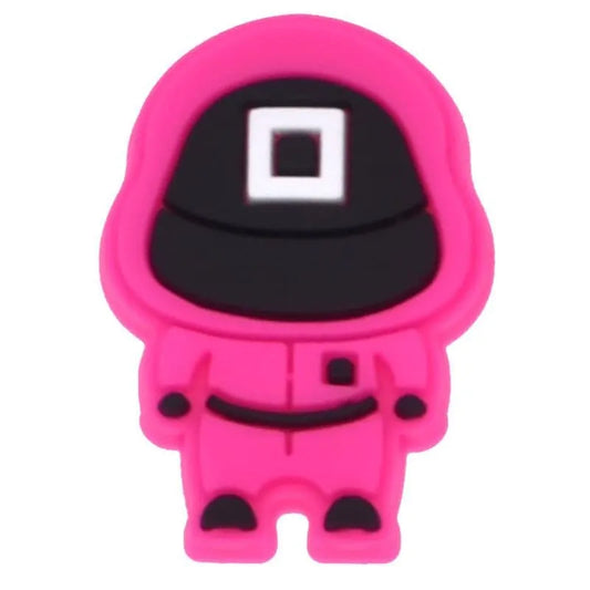 Pink Soldier square shoe charm BC