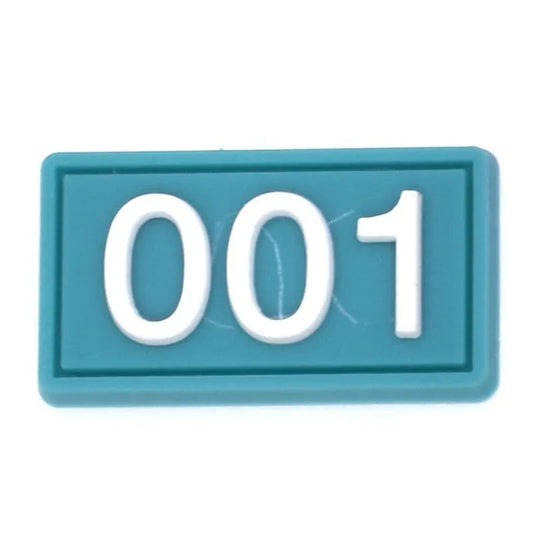 Number 001 shoe charm BC