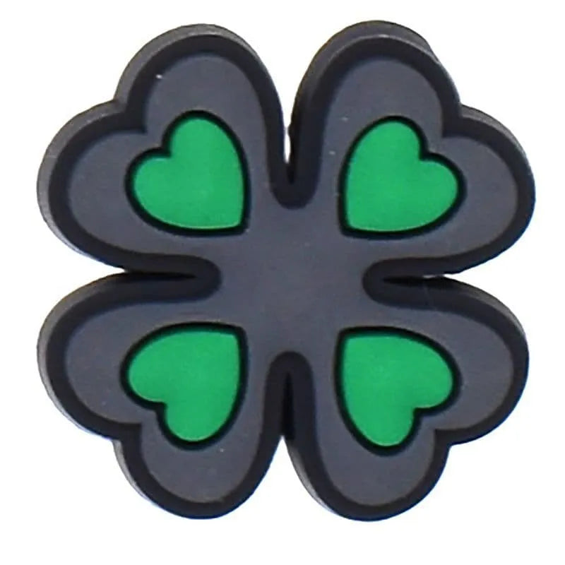 Clover black hearts shoe charm BC