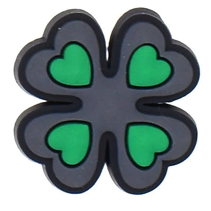 Clover black hearts shoe charm BC