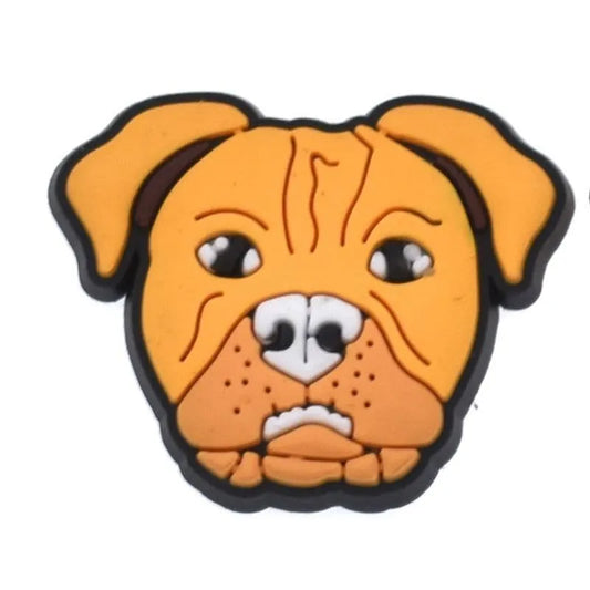 Bulldog head shoe charm BC