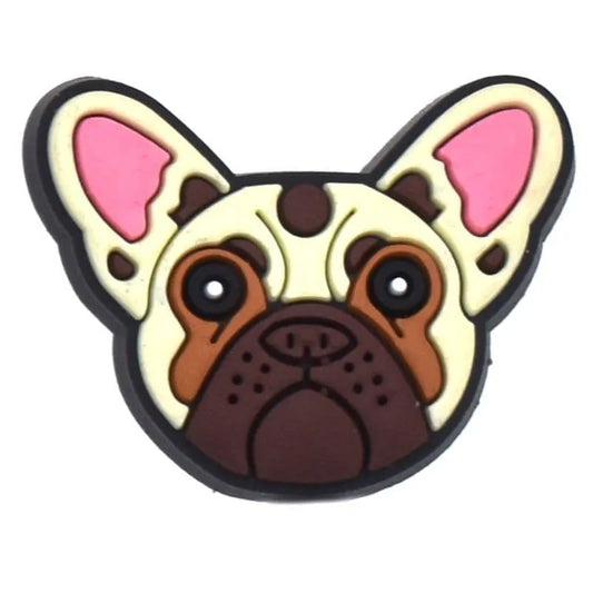 Pink ear dog shoe charm BC