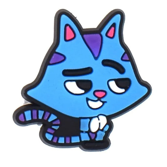 Blue cat shoe charm BC