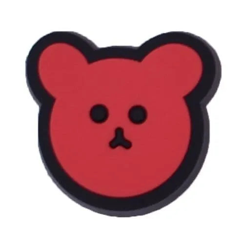 Red Teddy Face shoe charm BC