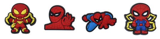 set of 4 Spiderman shoe charm BC