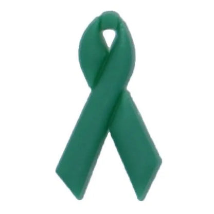 Emerald Green Cancer Awareness Ribbon shoe charm BC